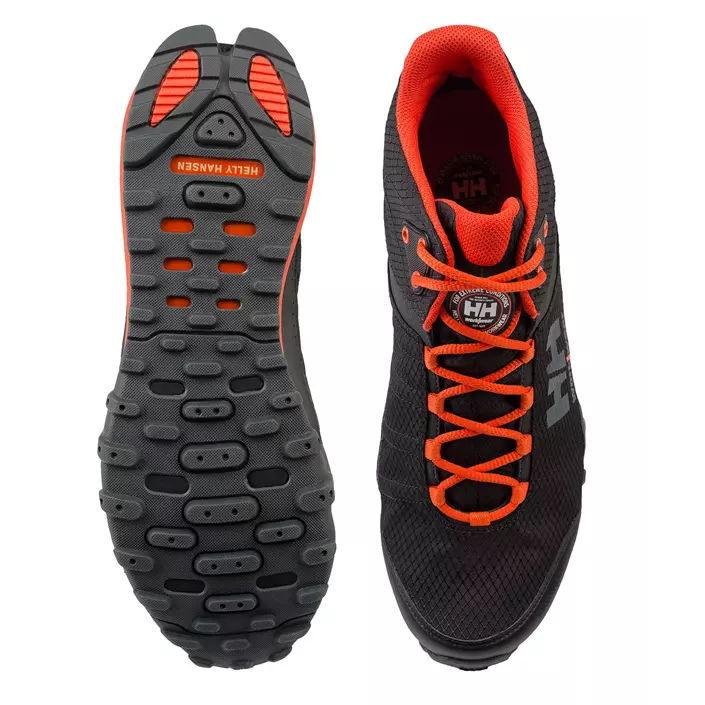 Helly Hansen Rabbora Trail Mid running shoes, Black/Orange, large image number 3