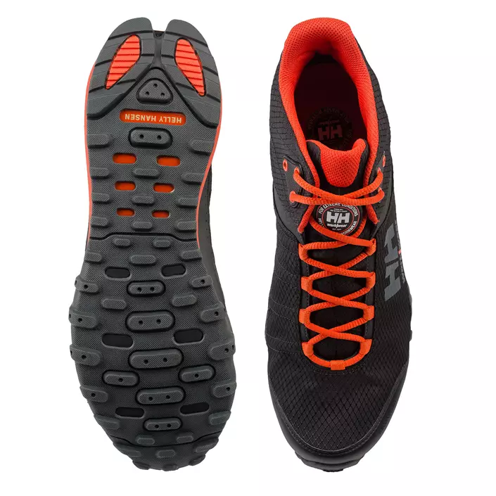 Helly Hansen Rabbora Trail Mid running shoes, Black/Orange, large image number 3