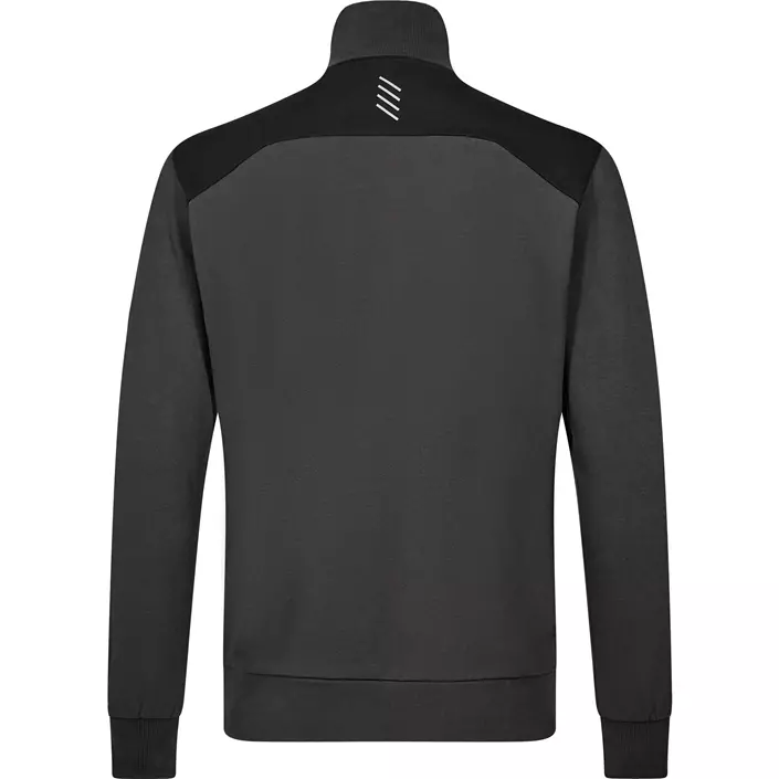 Engel Entire sweat cardigan, Anthracite Grey/Black, large image number 3