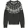 Vero Moda VMSIMONE NORDIC dame striktrøje, Dark Grey Melange/Birch/Rose, Dark Grey Melange/Birch/Rose, swatch