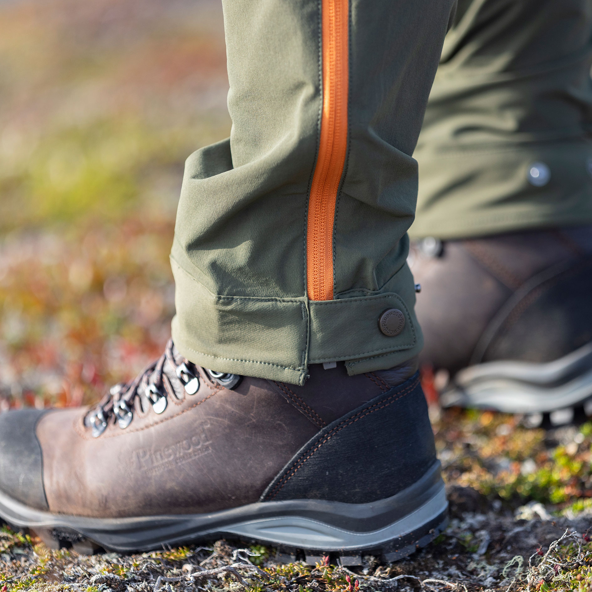 Pinewood&nbsp;Abisko Light damebukser, Golden Hay/Moss Green, large image number 9