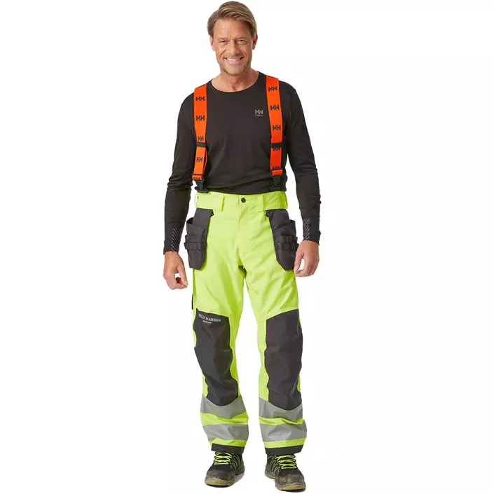Helly Hansen Alna 2.0 shell trousers, Hi-vis yellow/charcoal, large image number 1