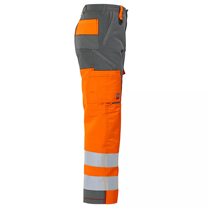 ProJob arbejdsbukser 6501, Hi-vis orange/Grå, large image number 3