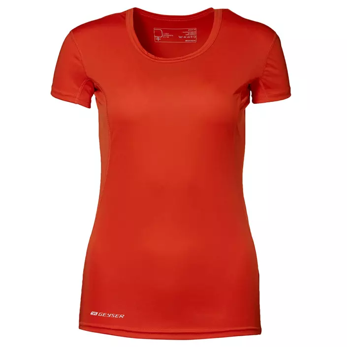 GEYSER dame løbe T-shirt Active, Orange Tangerine, large image number 0
