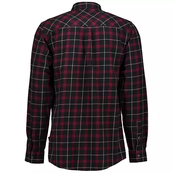 Westborn flannel shirt, Bordeaux/Black, large image number 3