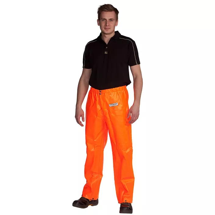 Ocean Offshore Pro FR rain trousers, Orange, large image number 0