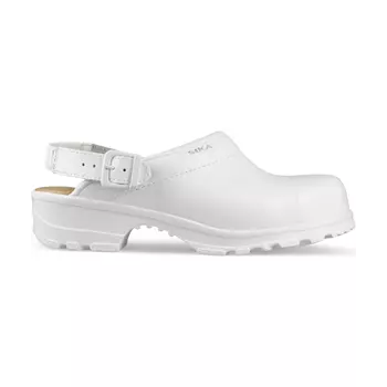 Sika Flex LBS safety clogs with heel strap SB, White
