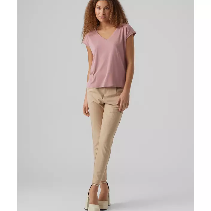 Vero Moda VMFILLI Damen T-shirt, Nostalgia Rose, large image number 4