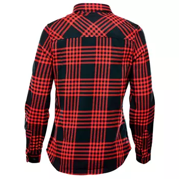 Stormtech Santa Fe women's flannel shirt, Red/Black