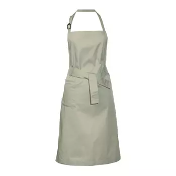 Toni Lee Kron bib apron with pocket, Khaki