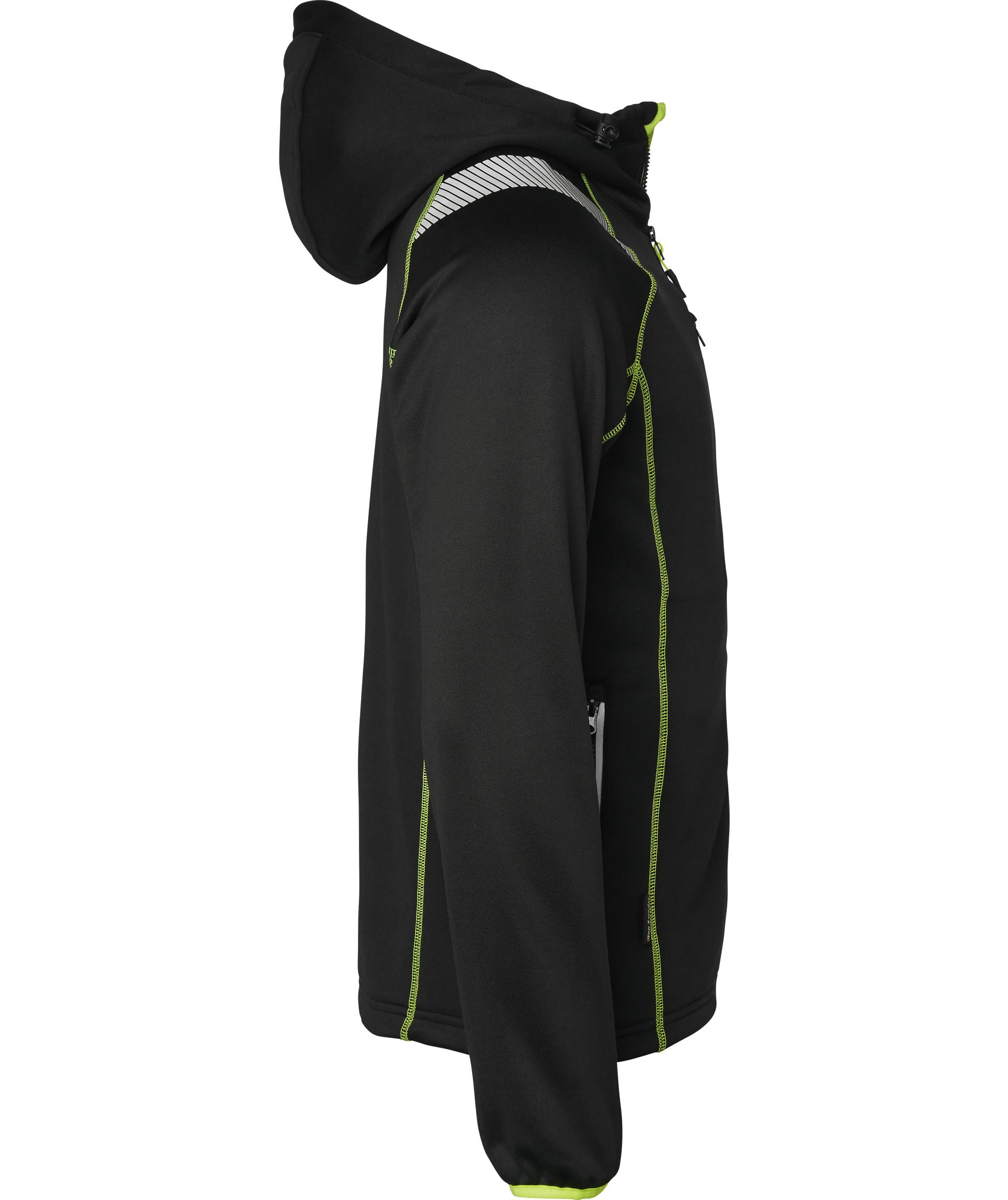 Top Swede h&aelig;ttetr&oslash;je med lynl&aring;s 353, Sort, large image number 2