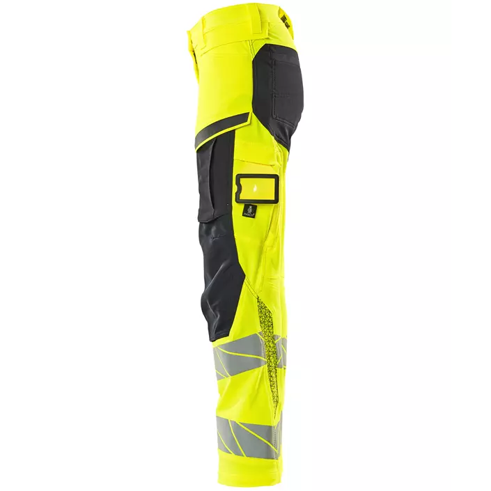 Mascot Accelerate Safe women's work trousers full stretch, Hi-Vis Yellow/Dark Marine, large image number 3