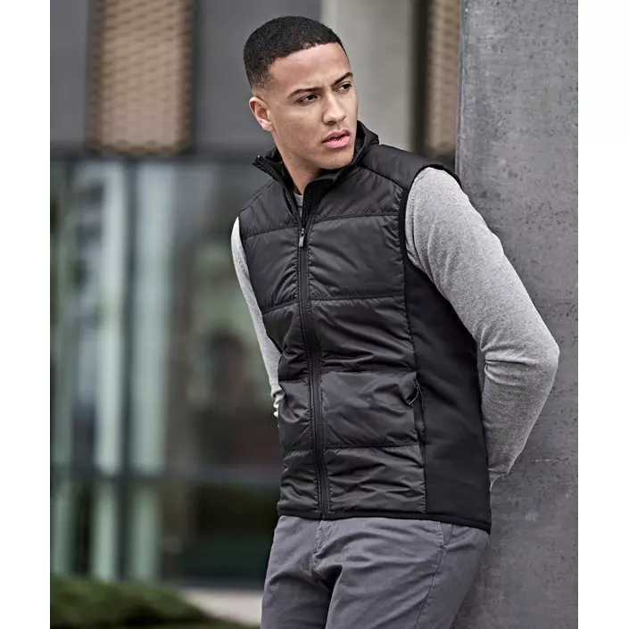 Tee Jays hybrid stretch quilted vest, Black, large image number 6