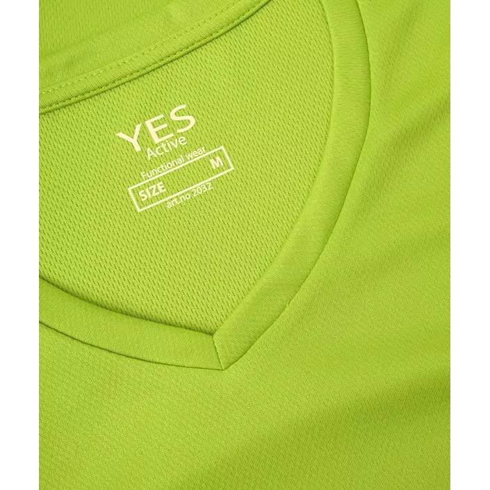 ID Yes Active Damen T-Shirt, Lime Grün, large image number 3