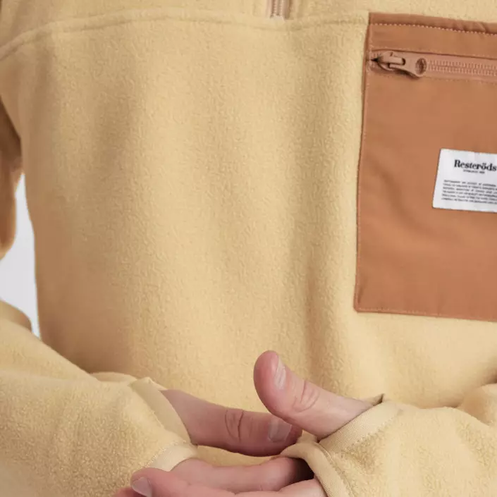 Resteröds fleecetröja, Brun, large image number 4