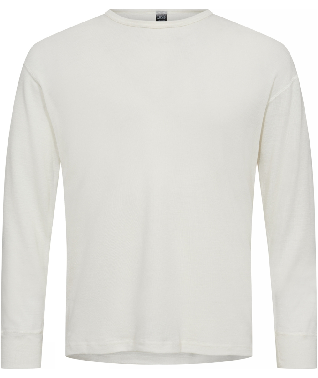JBS long-sleeved undershirt with merino wool, White