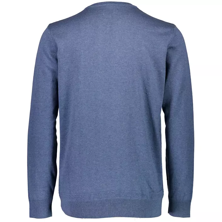 Bison stickad tröja, DK Blue Mel, large image number 1