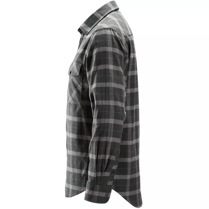 Snickers AllroundWork flannel shirt, Grey Melange, large image number 2