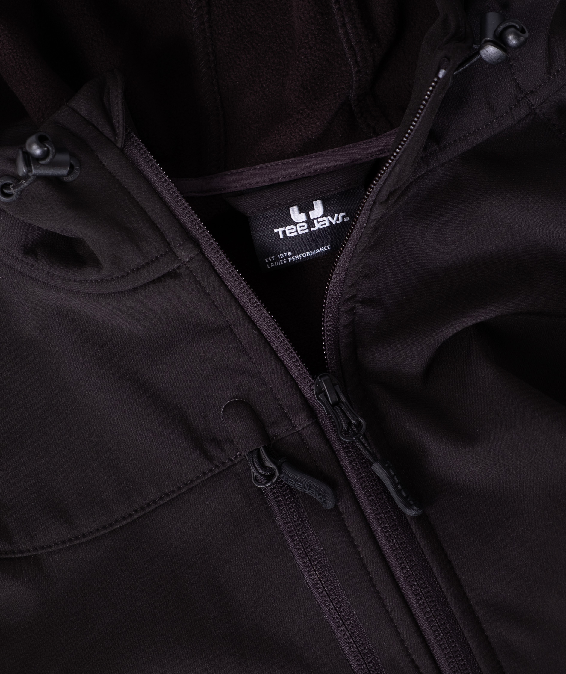 Tee Jays performance softshelljacka dam, Black/dark grey, large image number 3