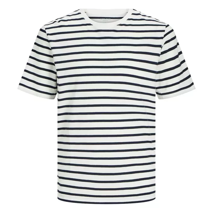 Jack & Jones JJEORGANIC Basic T-shirt, Cloud Dancer/Navy Blazer, large image number 0