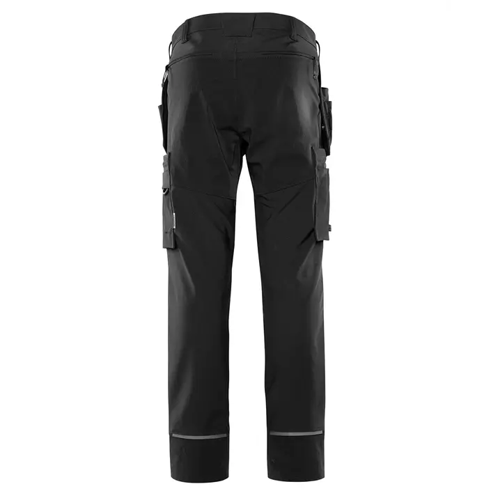 Fristads craftsman trousers 2596 LWS full stretch, Black, large image number 1