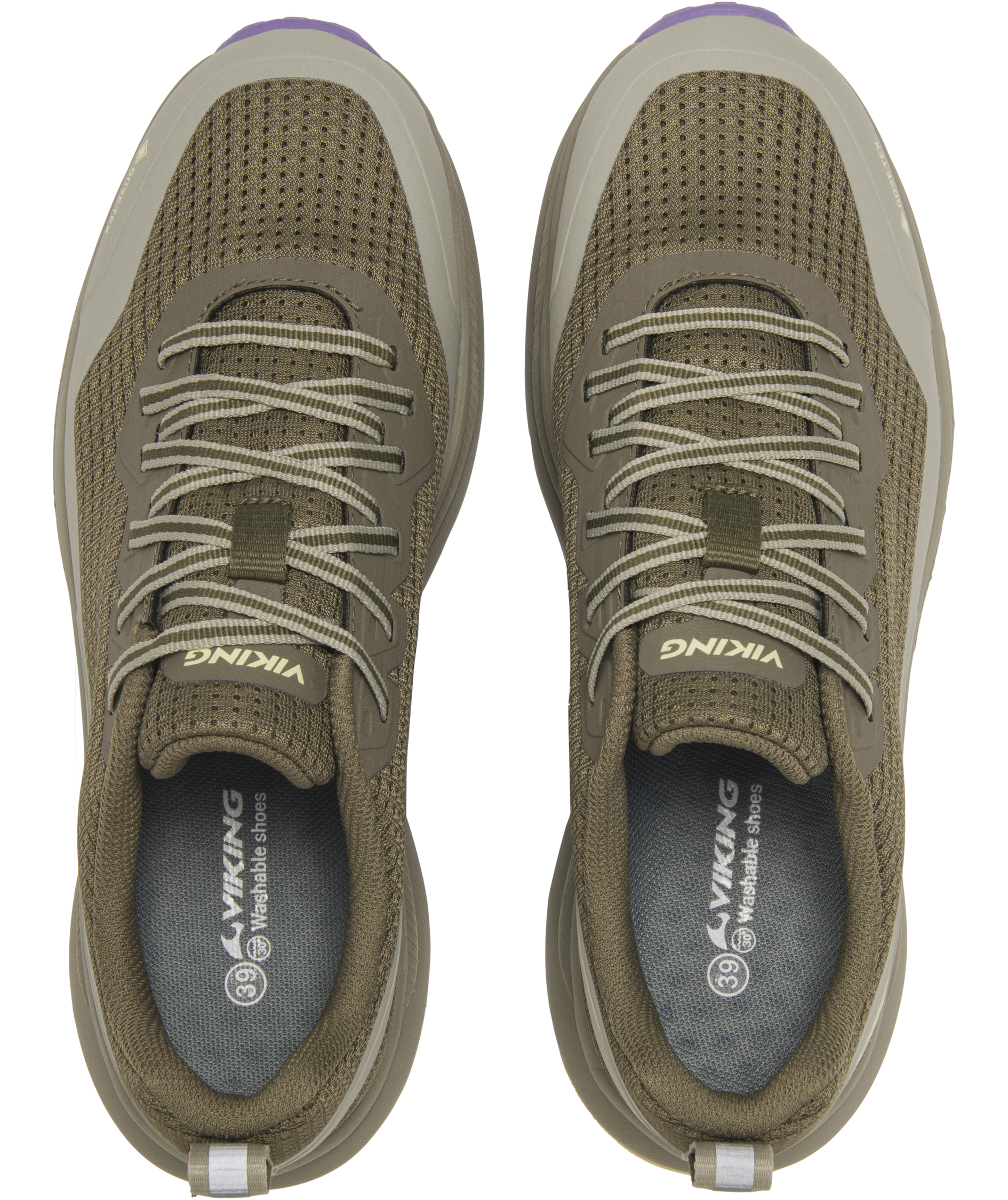 Viking Motion Low GTX women's sneakers, Olive/lila, large image number 3