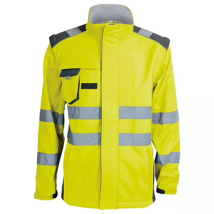 Elka Visible Xtreme 2-in-1 softshell jacket, Hi-Vis Yellow, large image number 0
