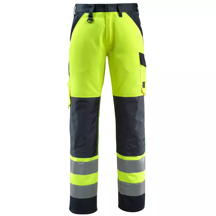 Mascot Safe Light Maitland work trousers, Hi-Vis Yellow/Dark Marine, large image number 0