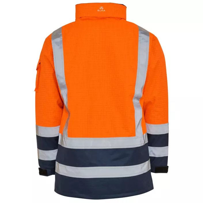 Elka Securetech Multinorm jakke, Hi-vis Orange/Marine, large image number 1