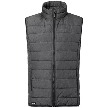 South West Ames quilted ﻿vest, Dark Heather Grey