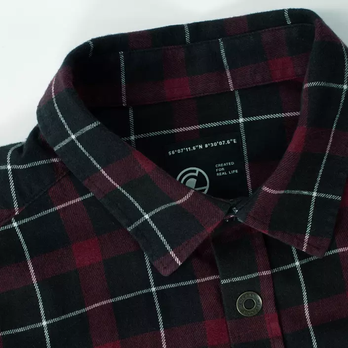 Westborn flannel shirt, Bordeaux/Black, large image number 4
