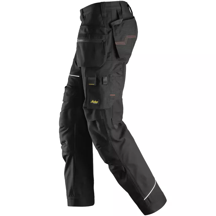 Snickers RuffWork Canvas+ craftsman trousers 6214, Black, large image number 2