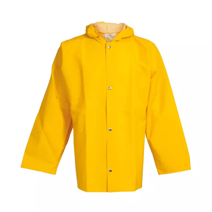 Elka PVC Light rain jacket, Yellow, large image number 0