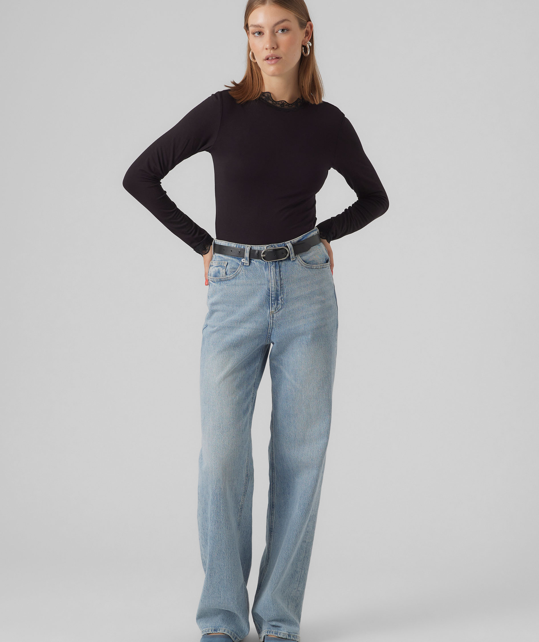 Vero Moda VMROSA women's blouse, Black, large image number 4