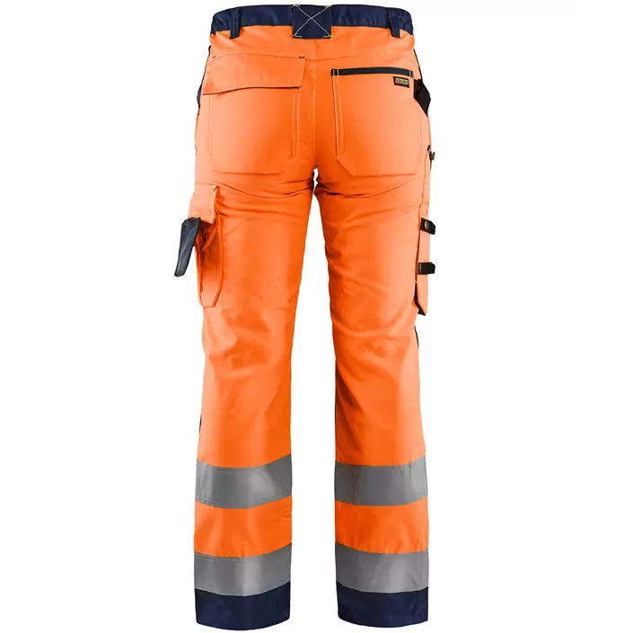 Blåkläder women's work trousers, Hi-vis Orange/Marine, large image number 1