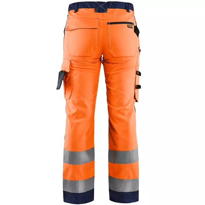 Blåkläder women's work trousers, Hi-vis Orange/Marine, large image number 1