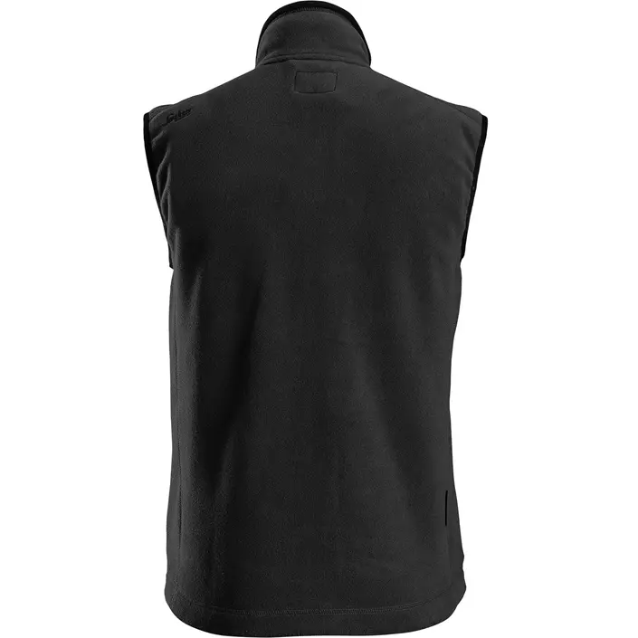 Snickers AllroundWork fleece vest, Black, large image number 1