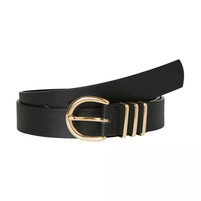 Vero Moda VMELISA Coated Gürtel, Black/Gold, large image number 0