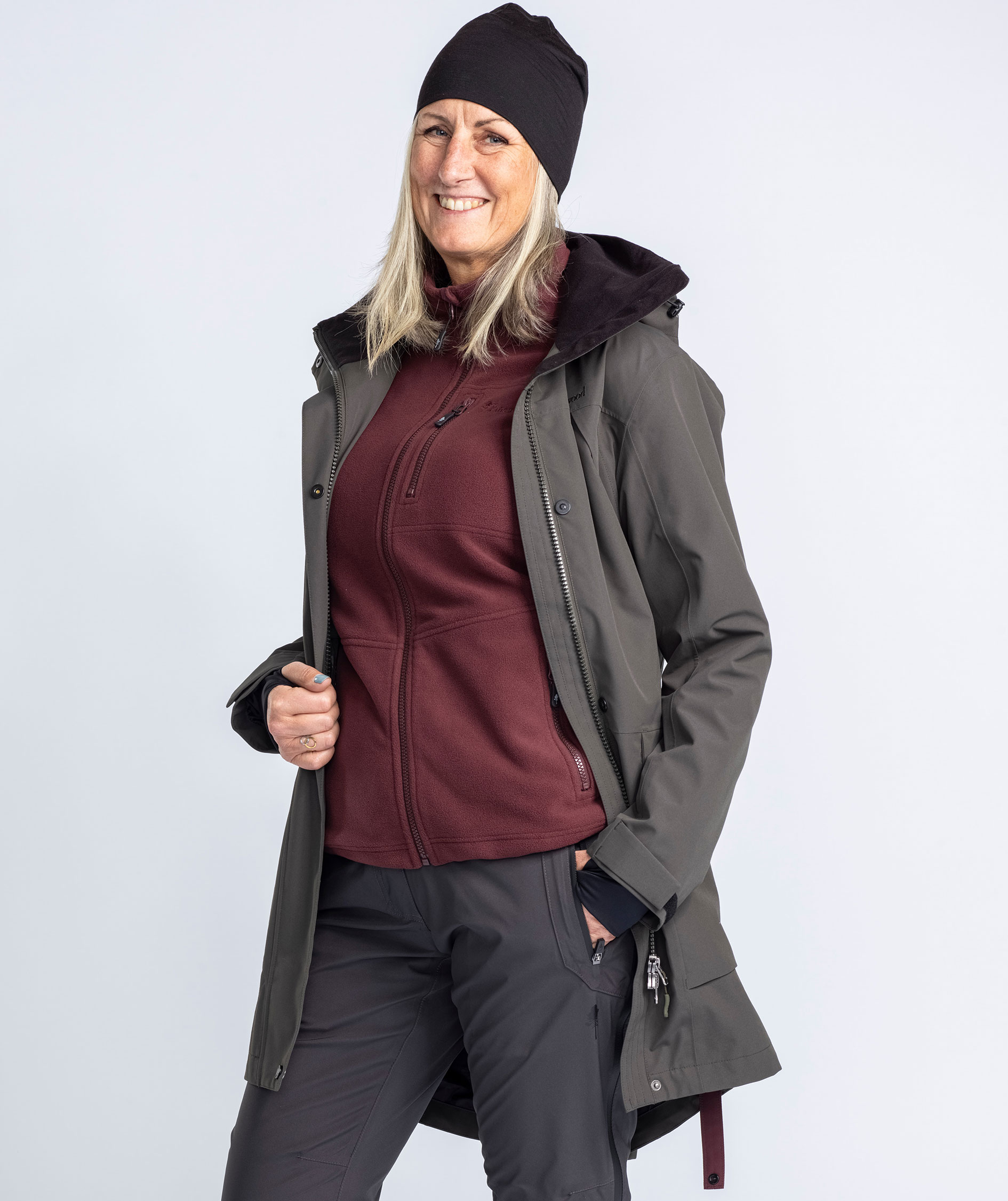 Pinewood dame regnparka, Dark Green, large image number 11