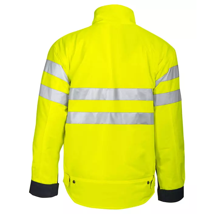 ProJob winter jacket 6407, Hi-vis Yellow/Marine, large image number 2