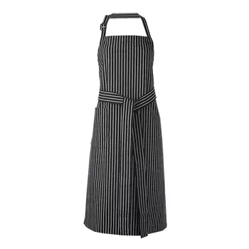 Toni Lee Kron bib apron with pocket, Striped