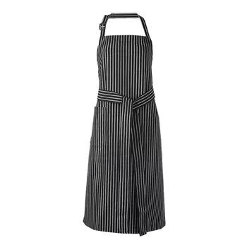 Toni Lee Kron bib apron with pocket, Striped