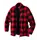 Terrax fibre pile jacket, Black/Red, Black/Red, swatch