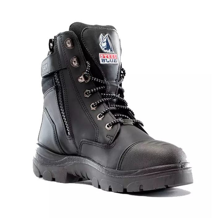 Steel Blue Southern Cross Zip safety boots S3, Black, large image number 0