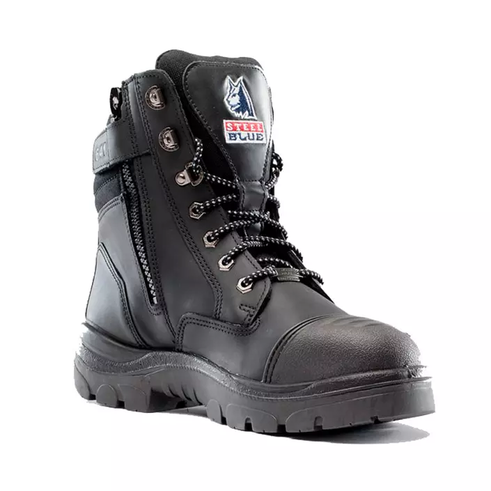 Steel Blue Southern Cross Zip safety boots S3, Black, large image number 0
