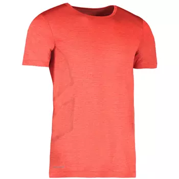 GEYSER sømløs T-skjorte, Rød Melange