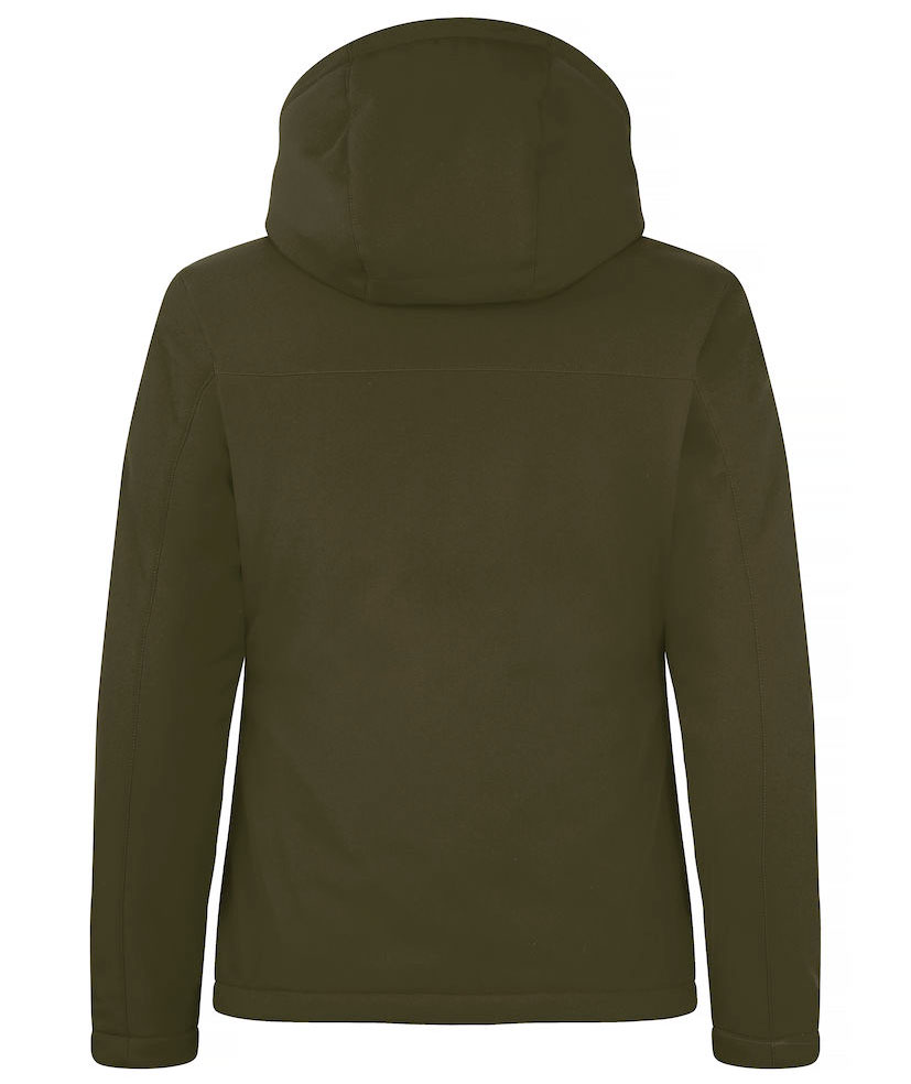 Clique lined women's softshell jacket, Fog Green, large image number 2