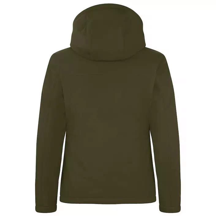 Clique lined women's softshell jacket, Fog Green, large image number 2