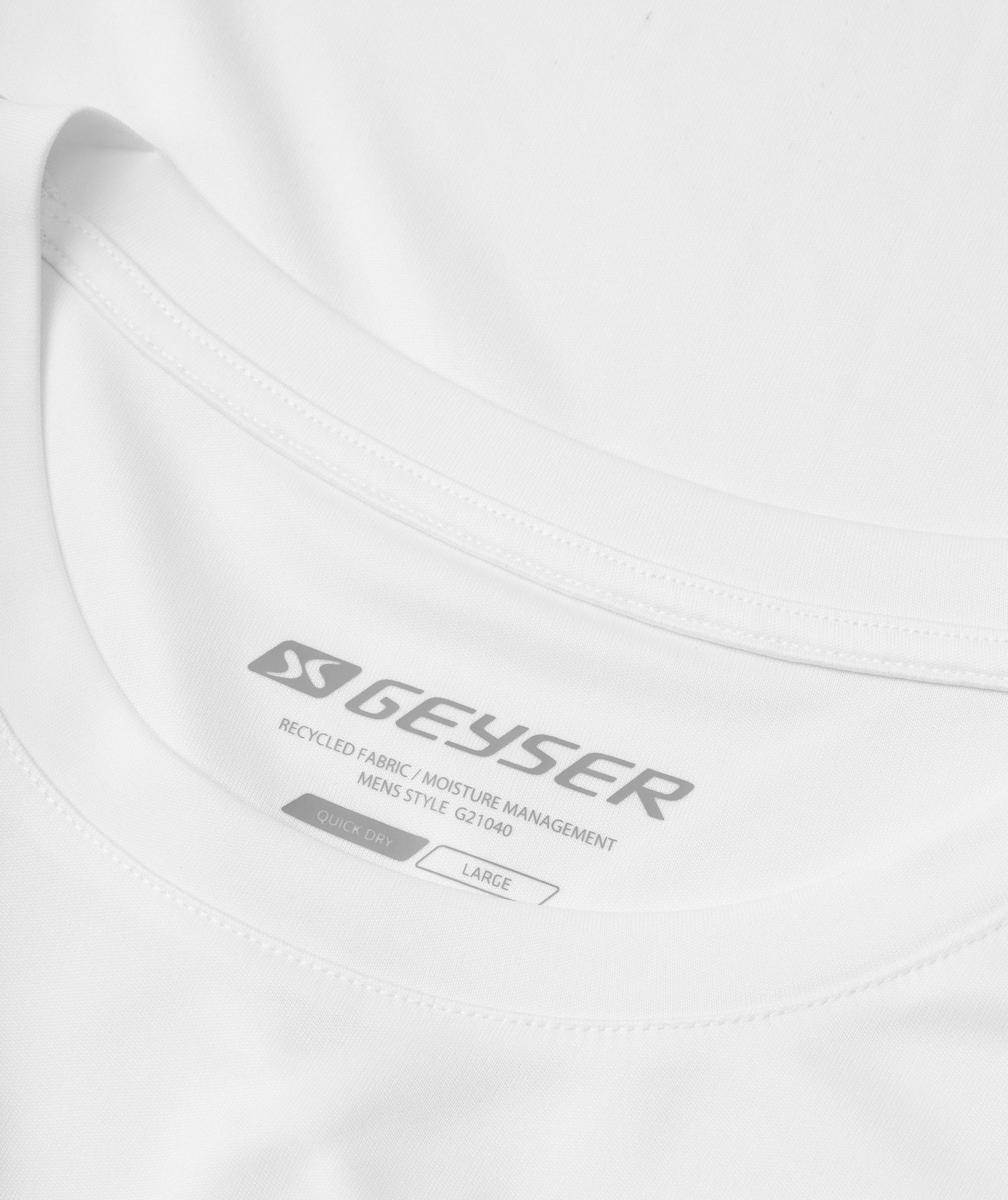 GEYSER&nbsp;Essential interlock T-shirt, White, large image number 3