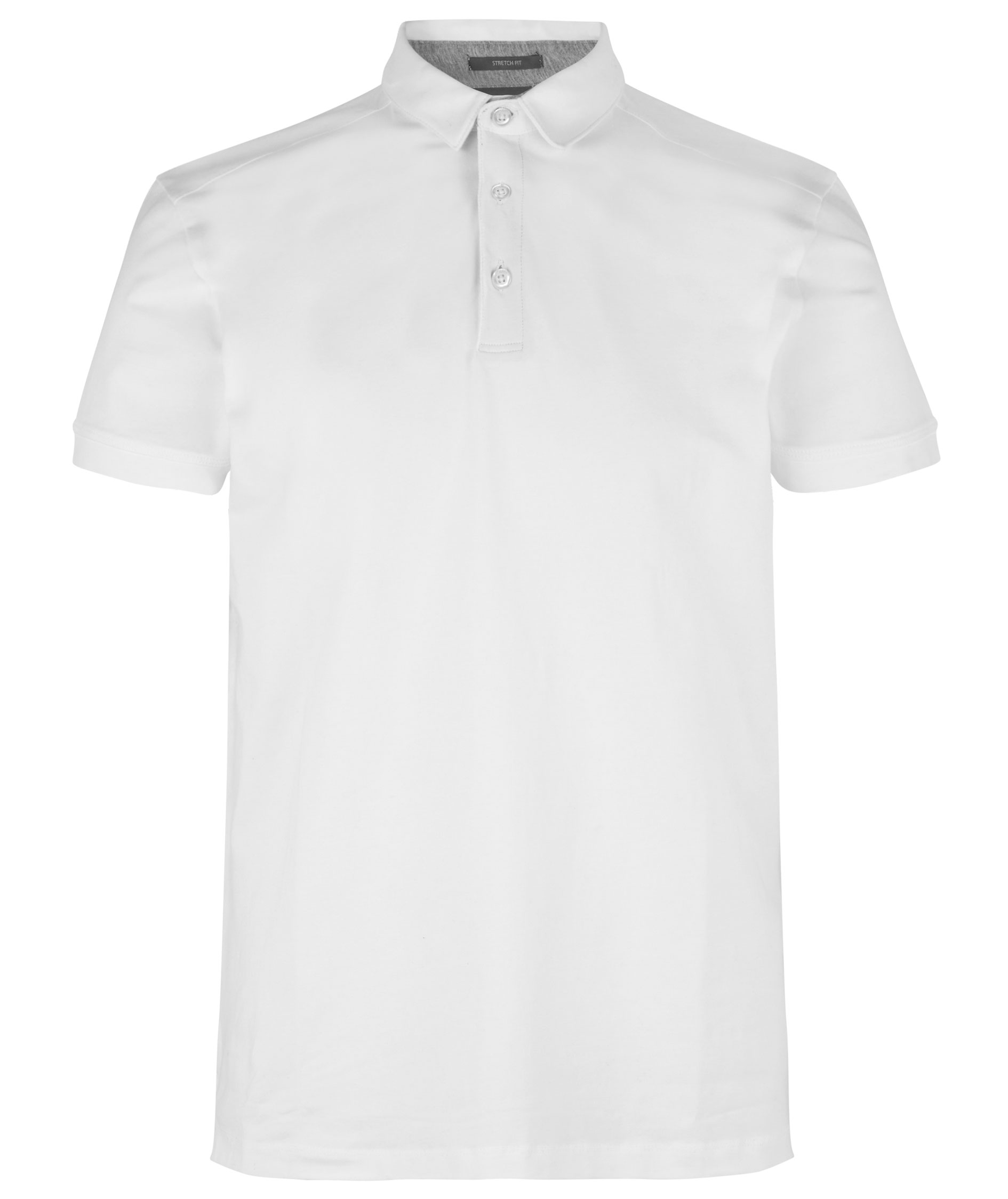 ID business polo with stretch, White, large image number 0